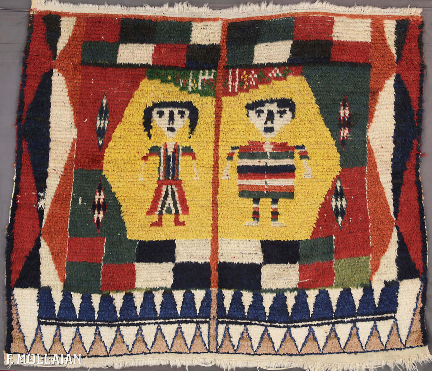 Tappeto Figurativo Persiano Antico Gabbeh n°:16253050